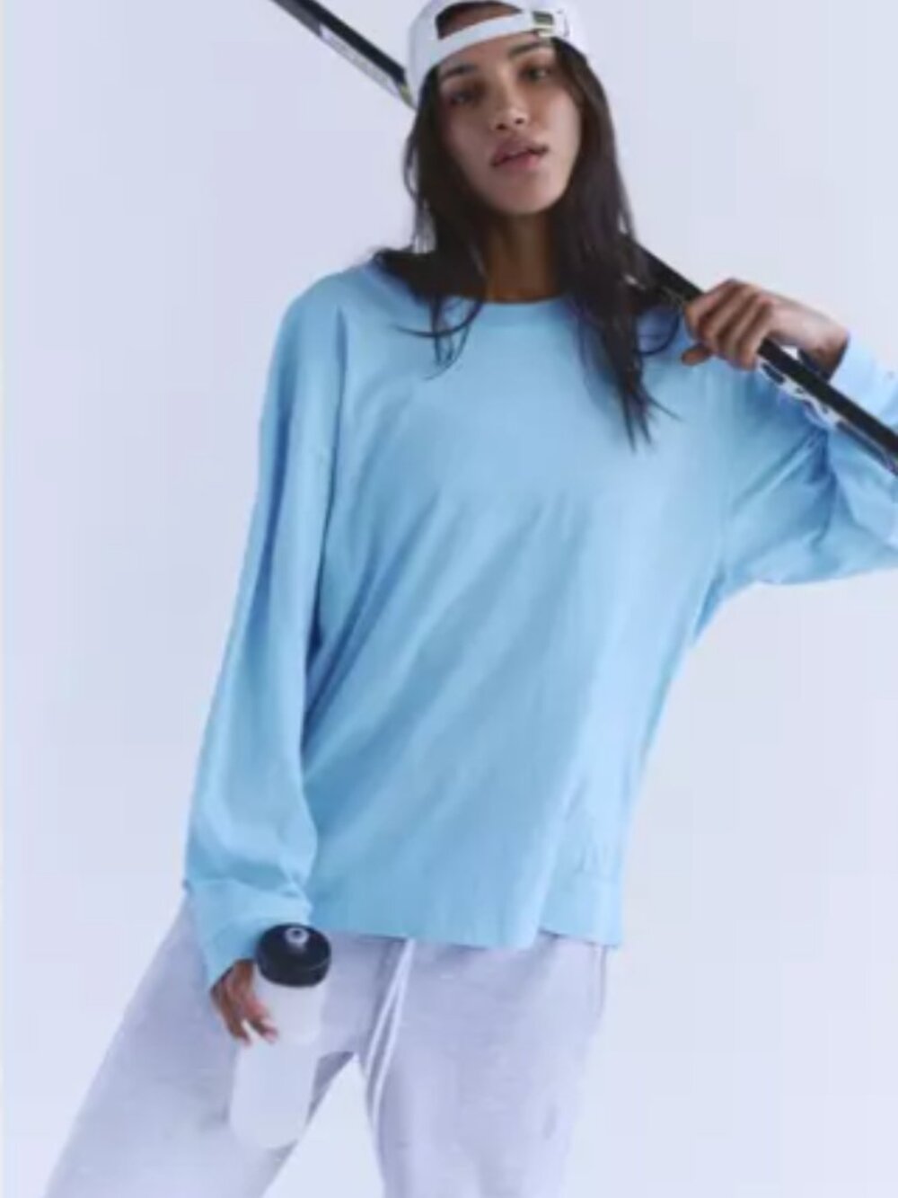 (MER-6) Free People Hustle Layer Long Sleeve Tee